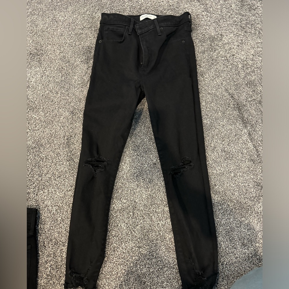 Abercrombie and Fitch super skinny ankle high-rise size 26 extra short